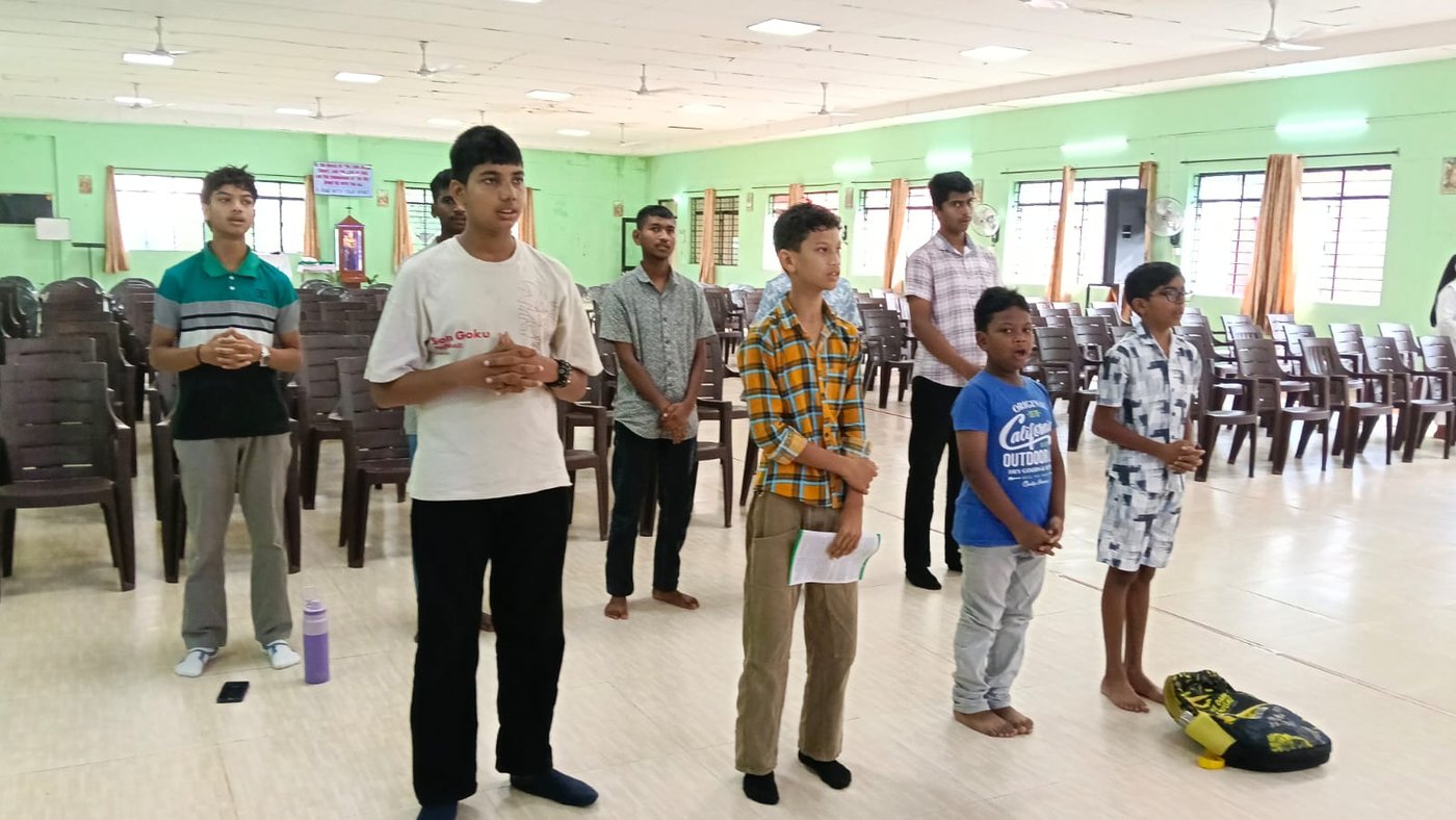 The students enthusiastically participated in the activities