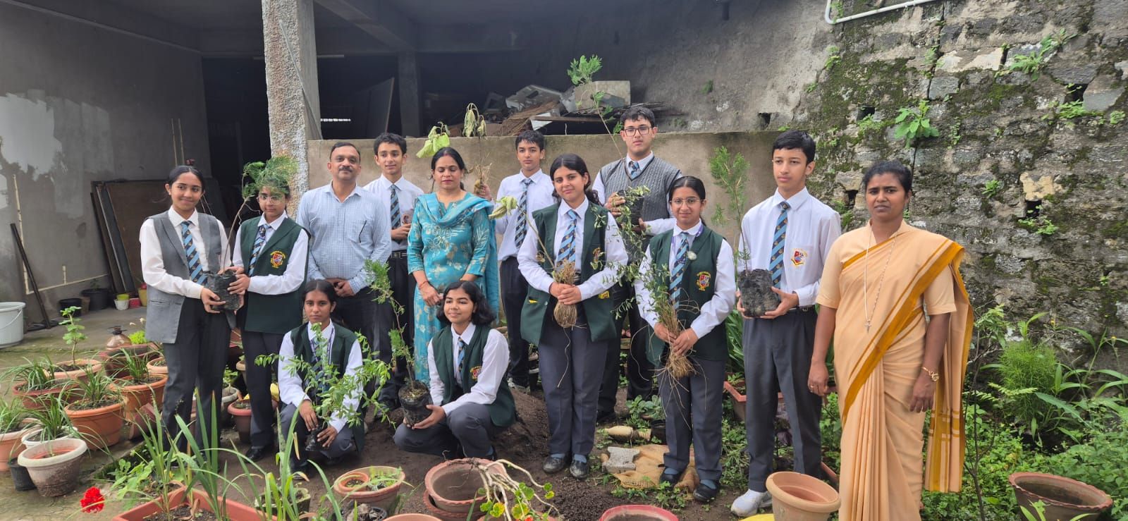 A Tree Plantation Drive was conducted at St. Luke’s Sr. Sec. School, Solan