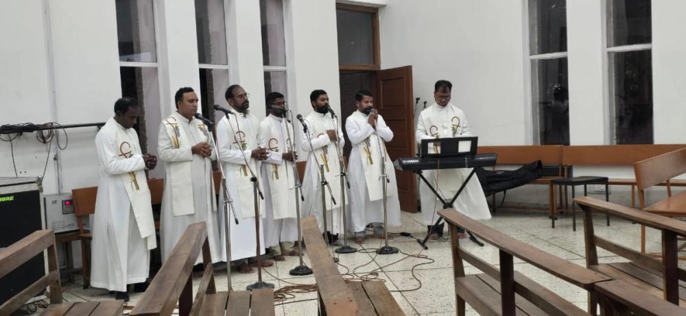 The Bishop encouraged the priests to imitate the pastoral zeal, simplicity, and holiness of St. John Mary Vianney