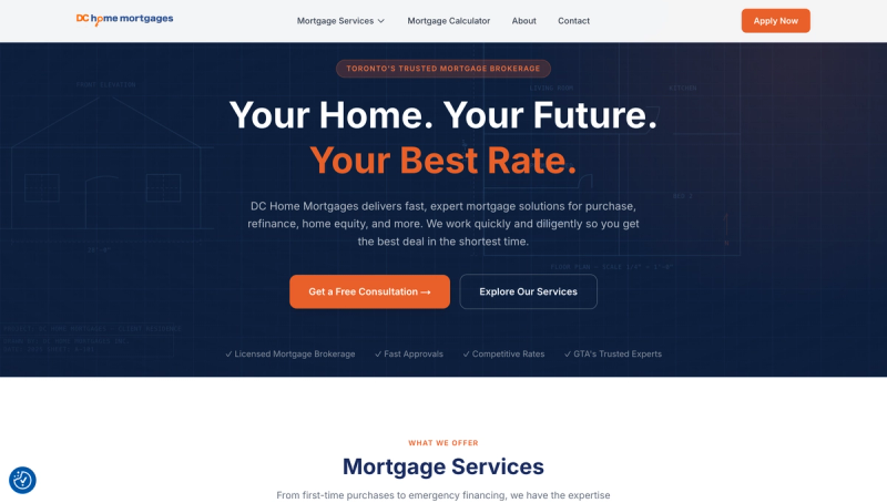 DC Home Mortgages Website After