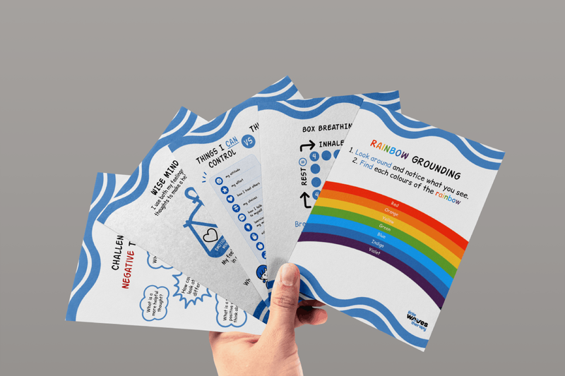 Cards designed for Little Waves Therapy