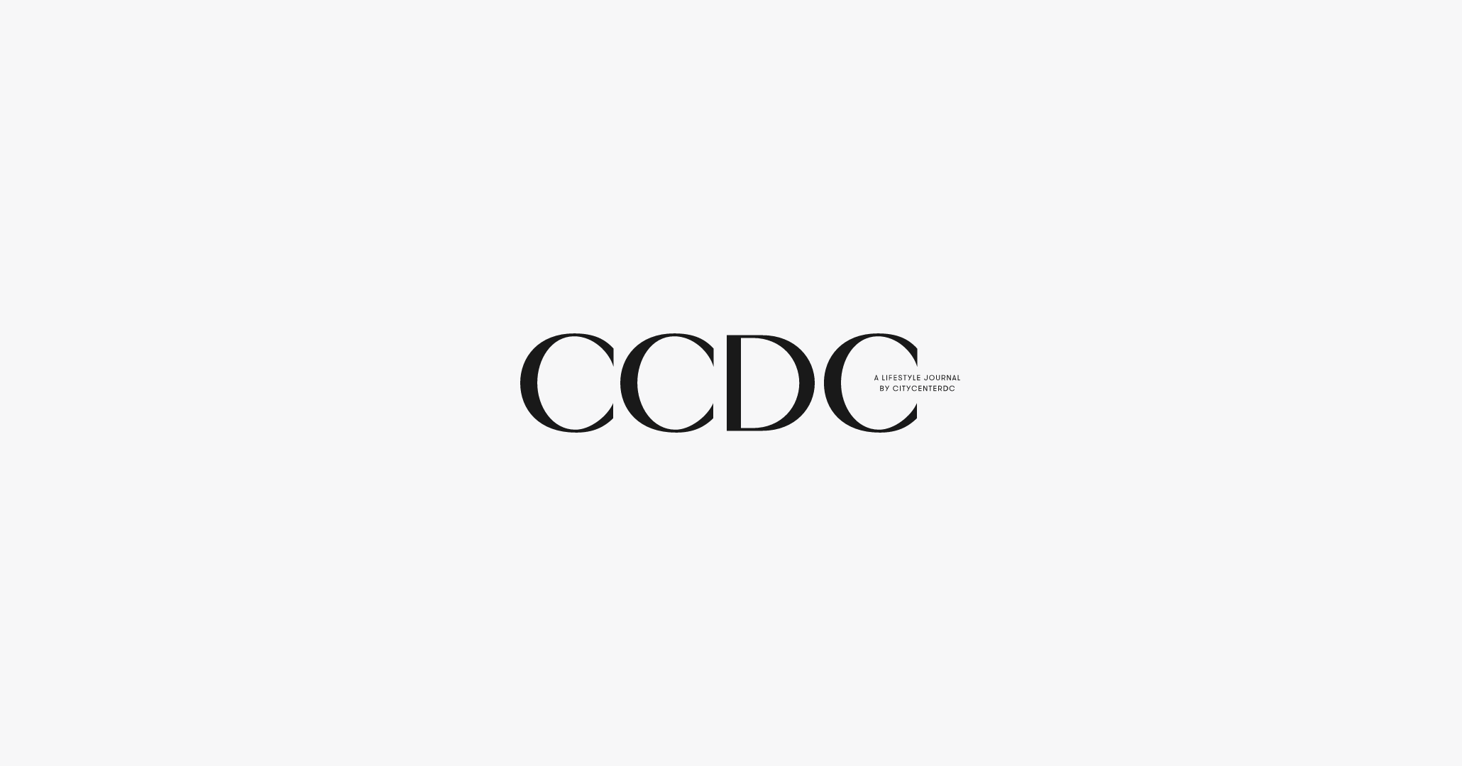 CCDC Journal Logo: elegant letters in a style evocative of a fashion logo