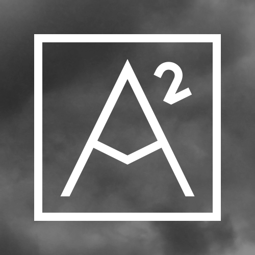 Retrograde album art: a.squared logo over a photo of a grey fog.