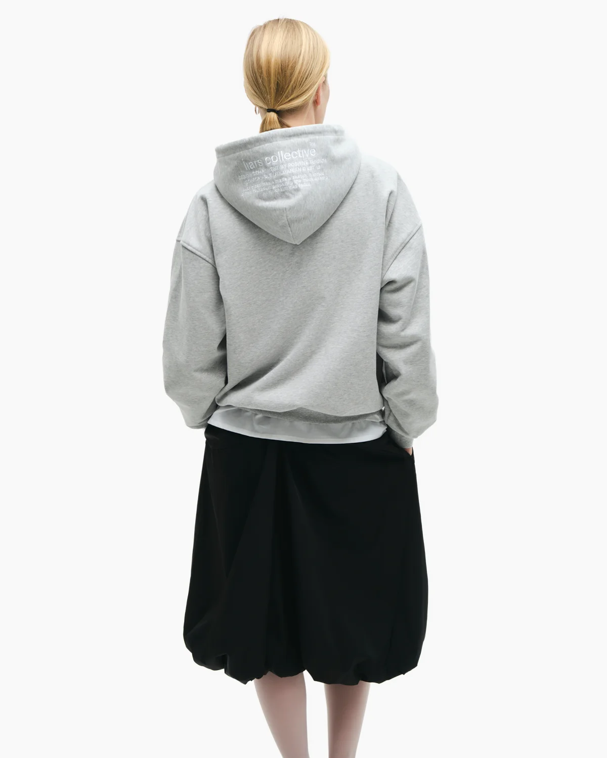 Zip-Hoodie ‘Text Hood’ Gray