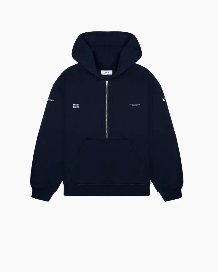 Zip-Hoodie 'Selfish' Blue
