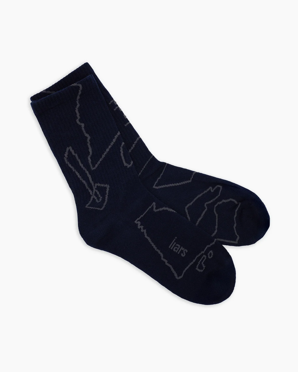 Socks 'Geometry' Blue