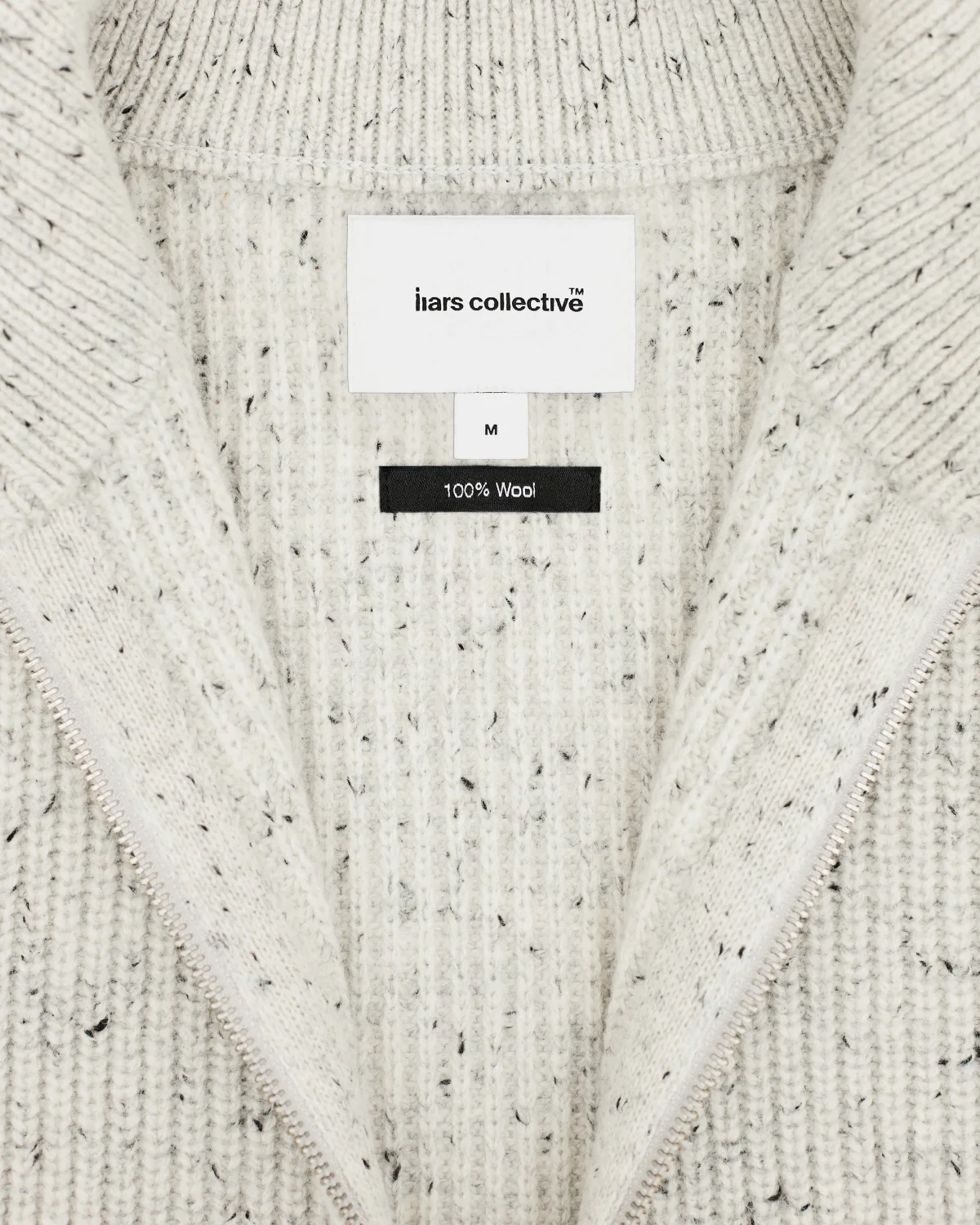 Zip-Sweater ’Collar’ Gray