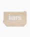 Cosmetic Bag 'Liars' Beige