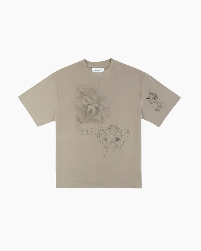 Tee 'Pencil' Beige
