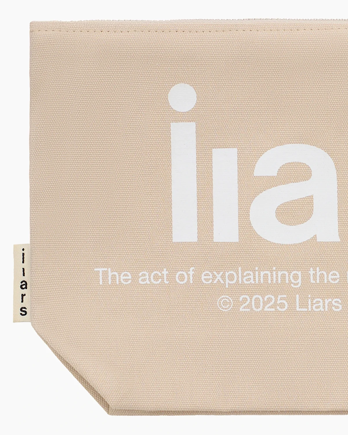 Cosmetic Bag 'Liars' Beige