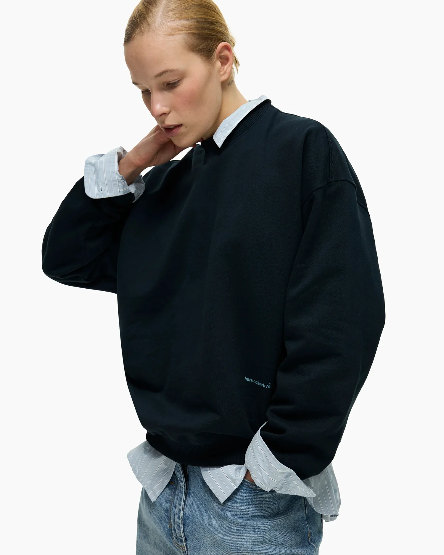 Sweatshirt 'The Act of Explaining' Blue