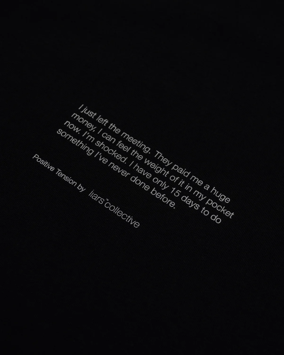 Tee 'Positive Tension' Black