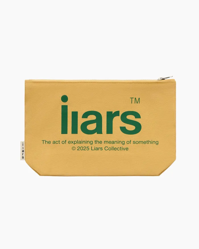 Cosmetic Bag 'Liars' Yellow