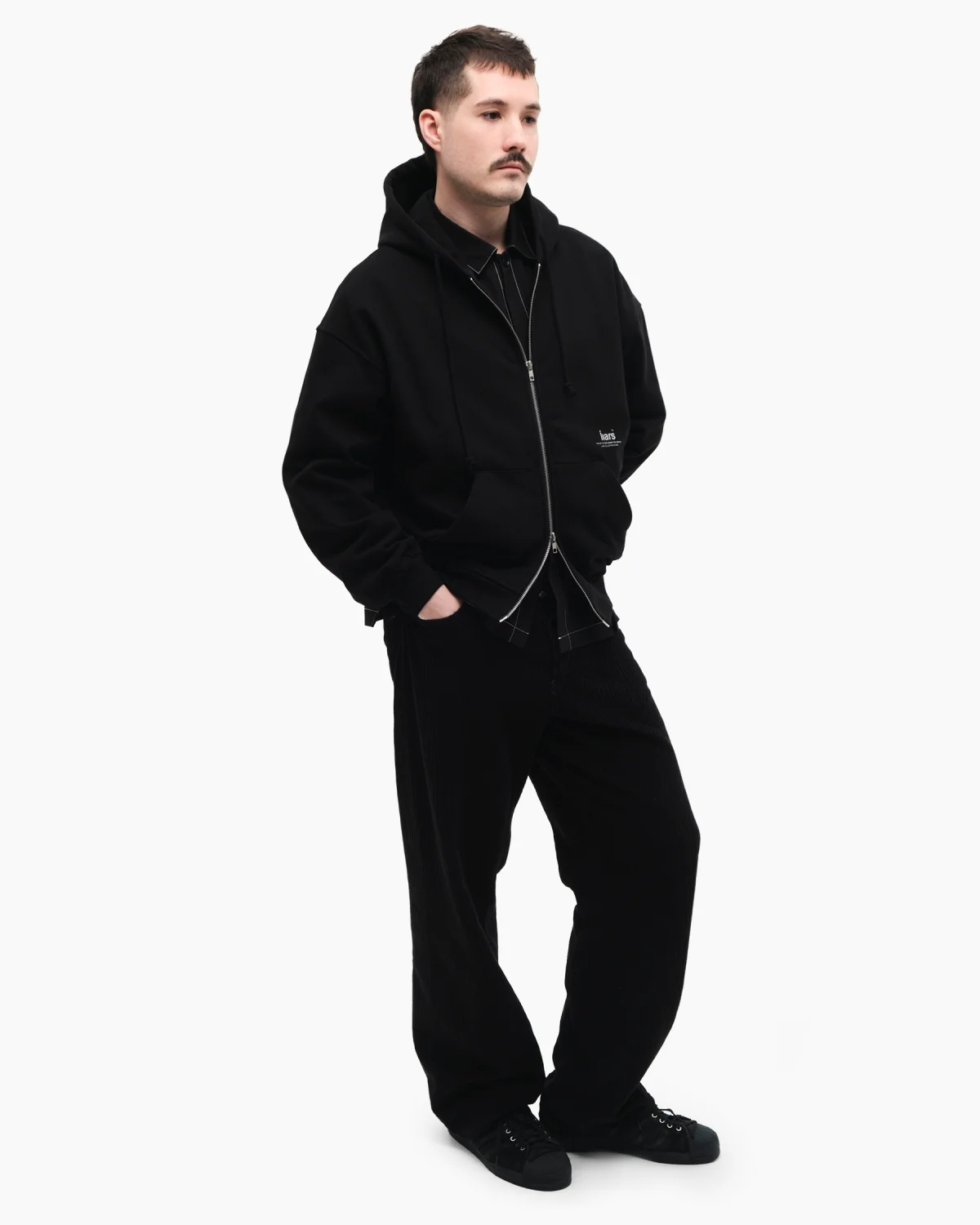 Zip-Hoodie ‘Text Hood’ Black