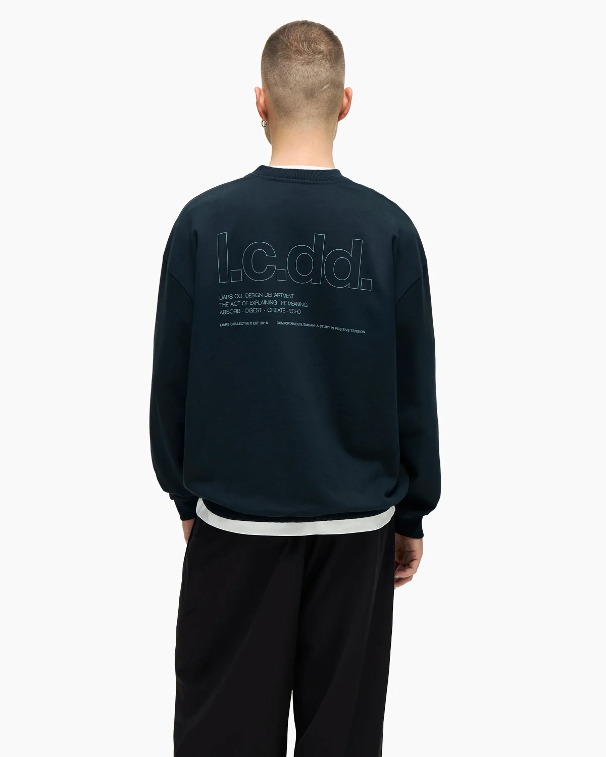 Sweatshirt 'The Act of Explaining' Blue