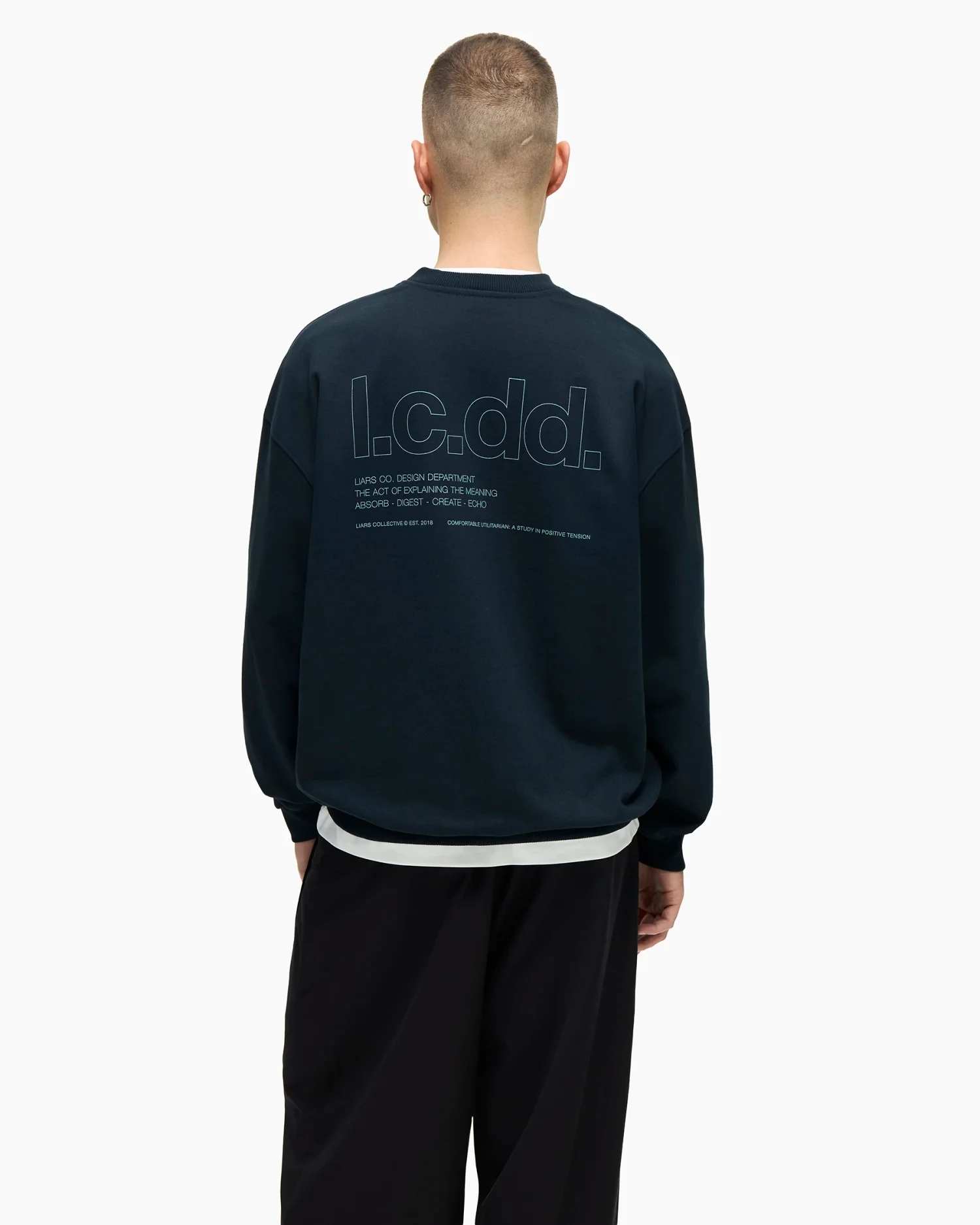 Sweatshirt 'The Act of Explaining' Blue