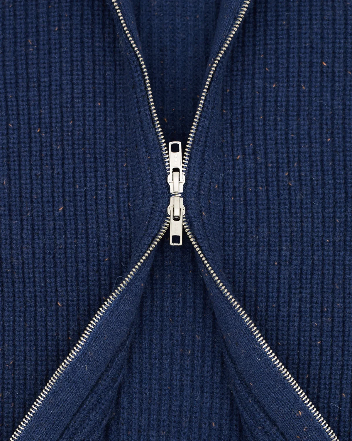 Zip-Sweater ‘Collar’ Blue