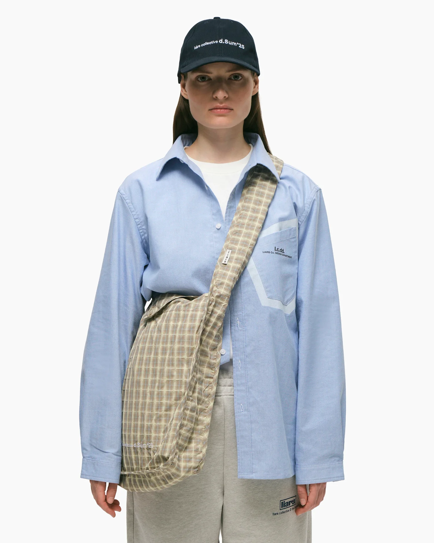 Crossbody Tote Plaid