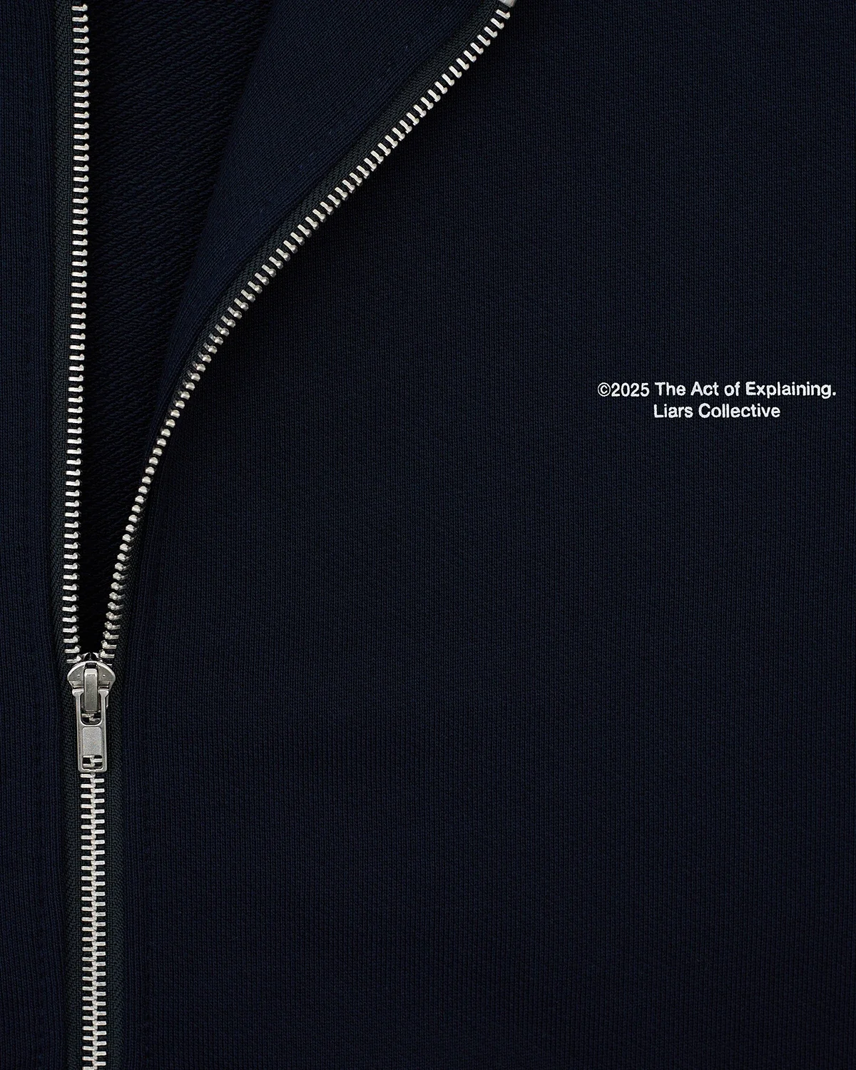Zip-Hoodie 'Selfish' Blue