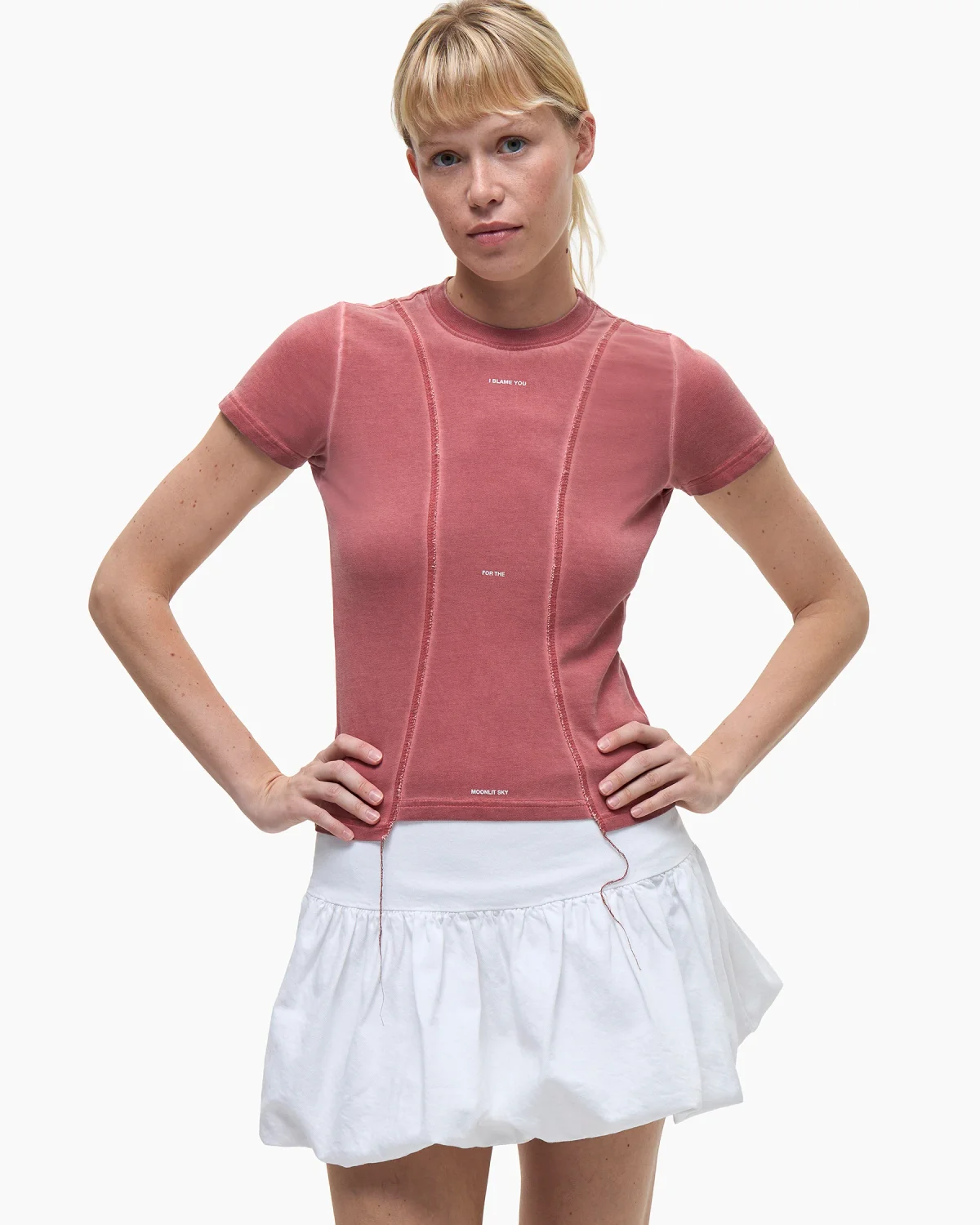 Tee ’Moonlit Sky’ Pink Woman