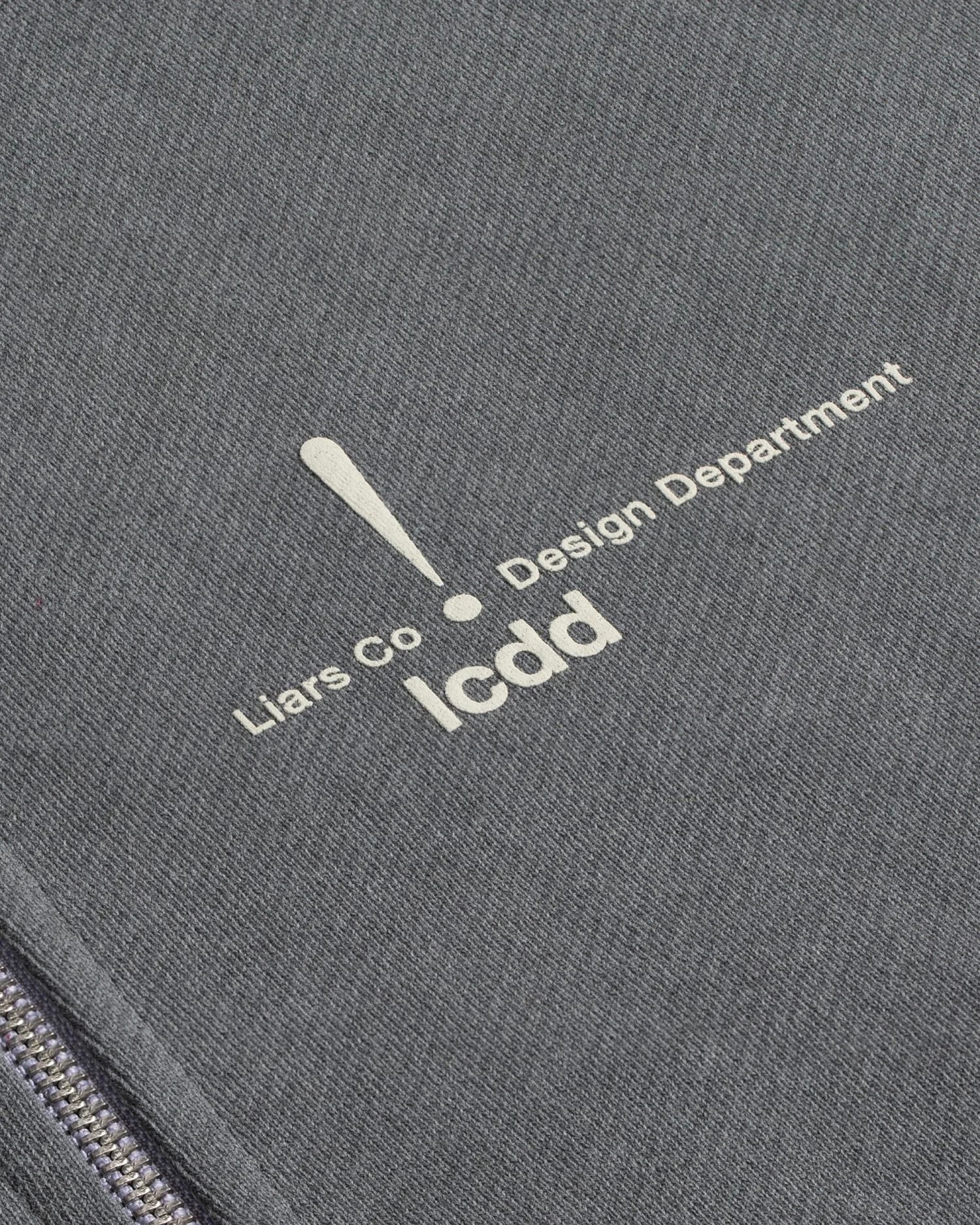 Zip-Hoodie 'Holes' Gray-2