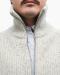 Zip-Sweater ’Collar’ Gray