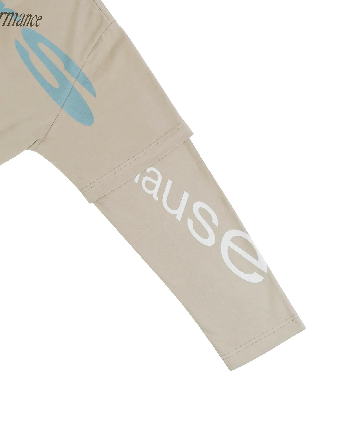 Longsleeve 'No Performance' Beige