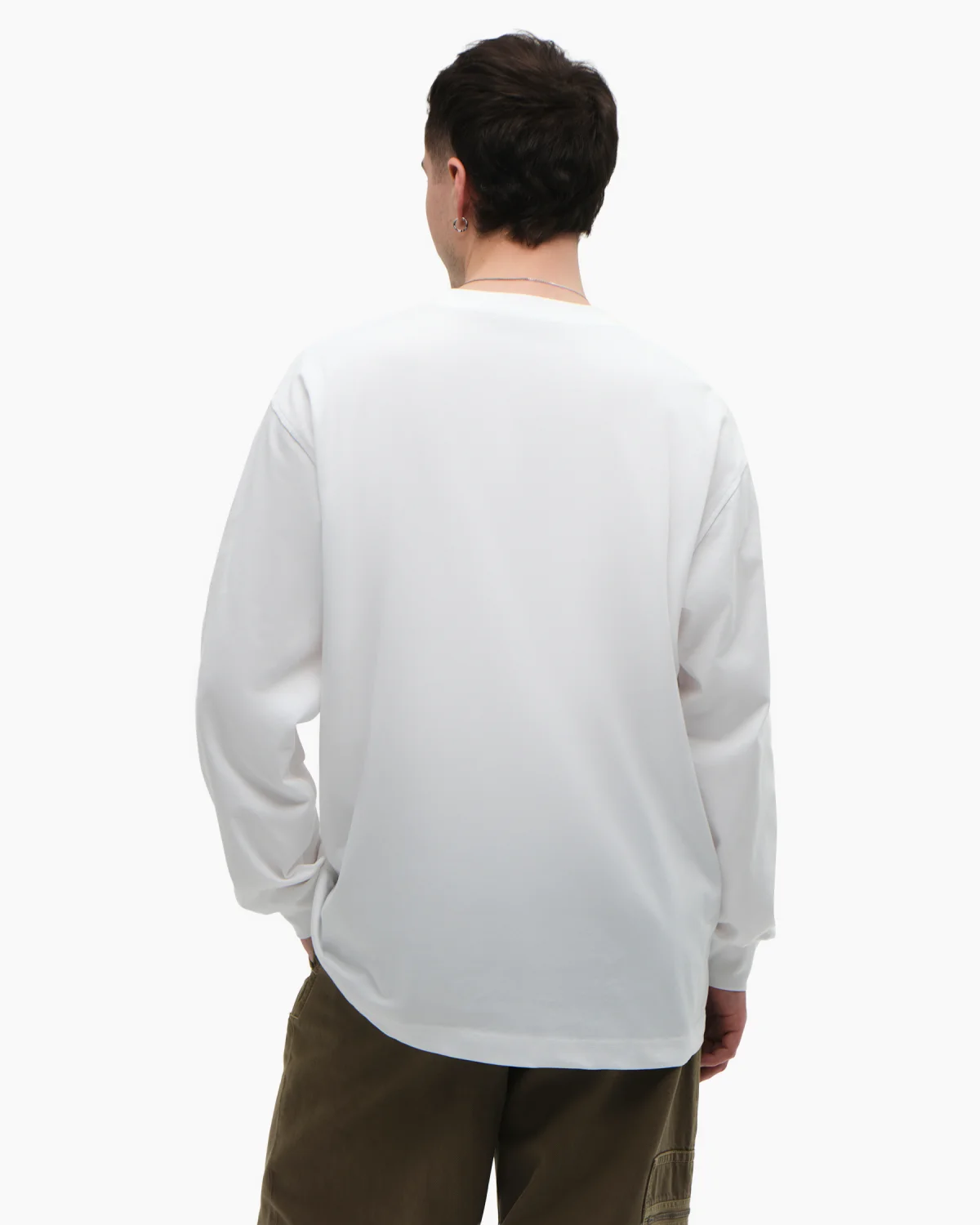 Longsleeve ’Pocket’ White