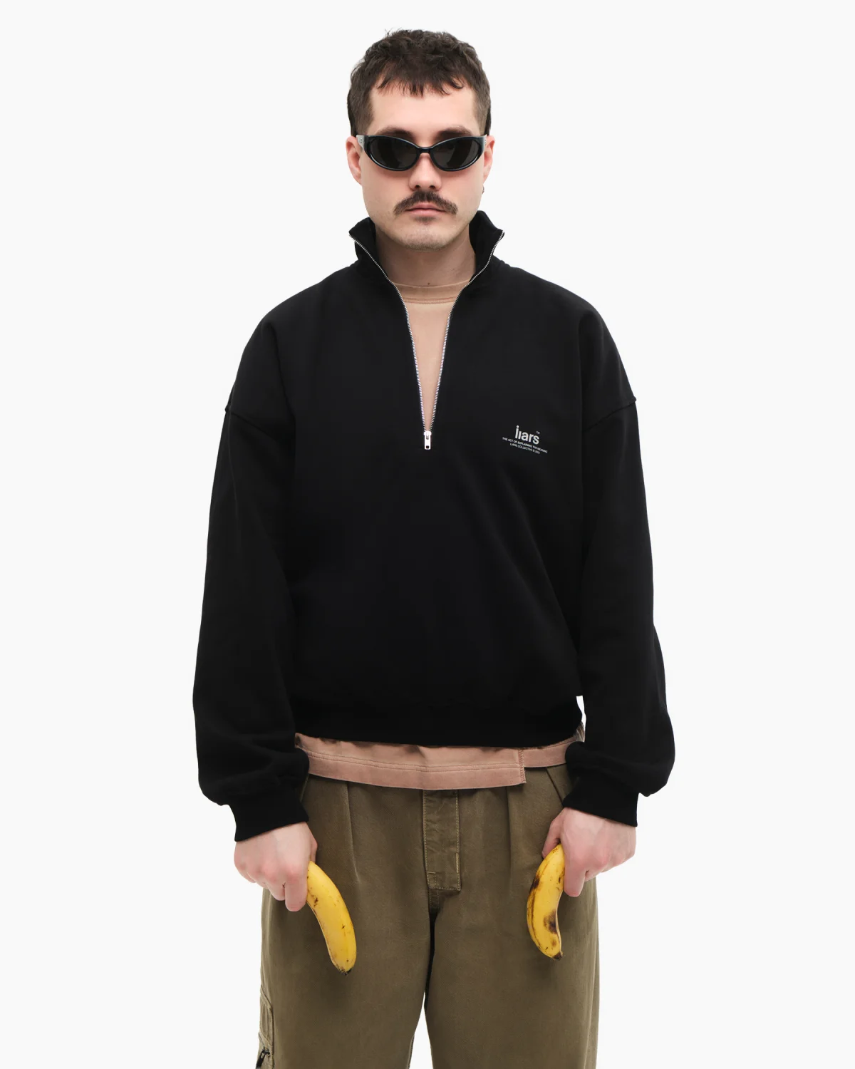 Zip-Sweat Basic Black