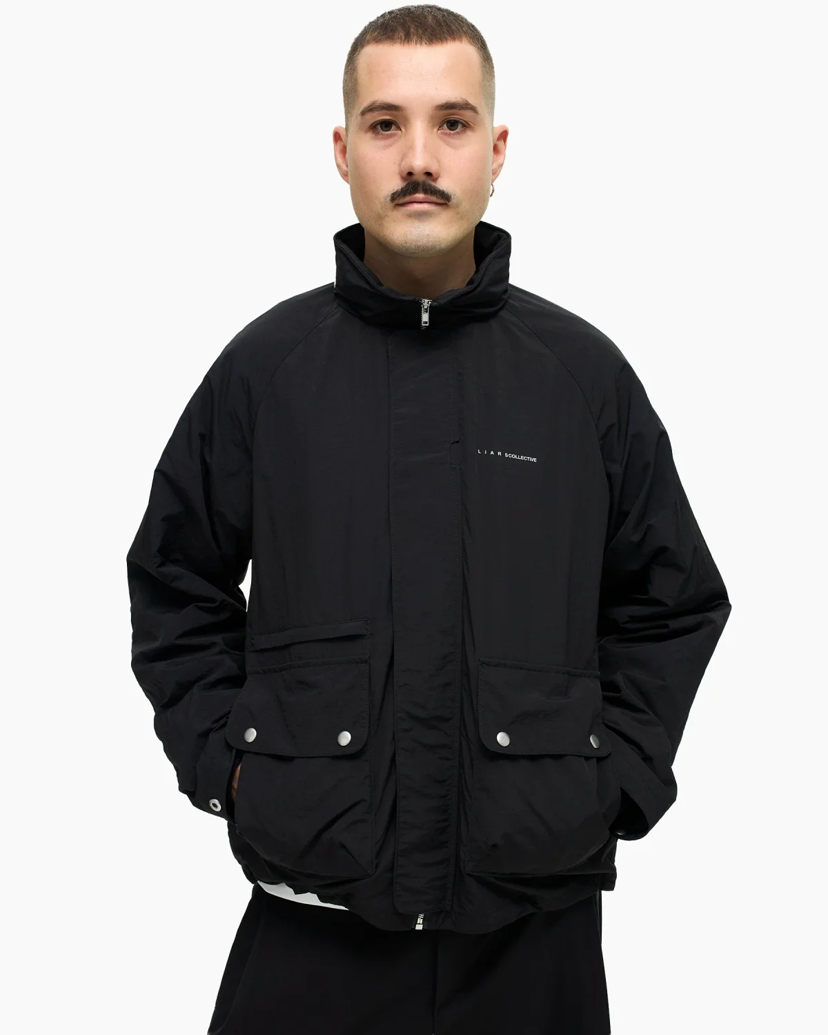 Nylon Jacket Black-2