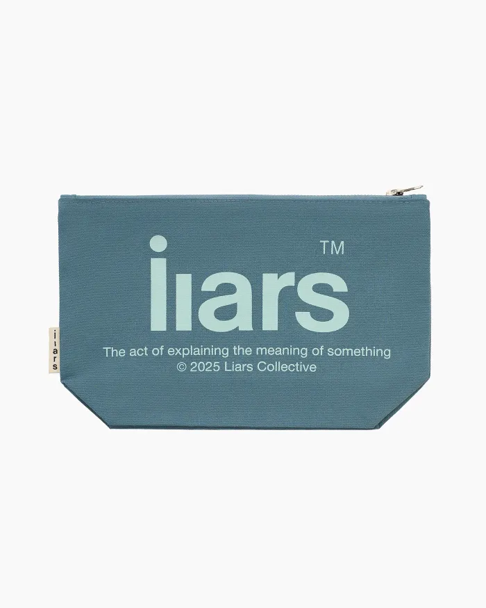 Cosmetic Bag 'Liars' Blue