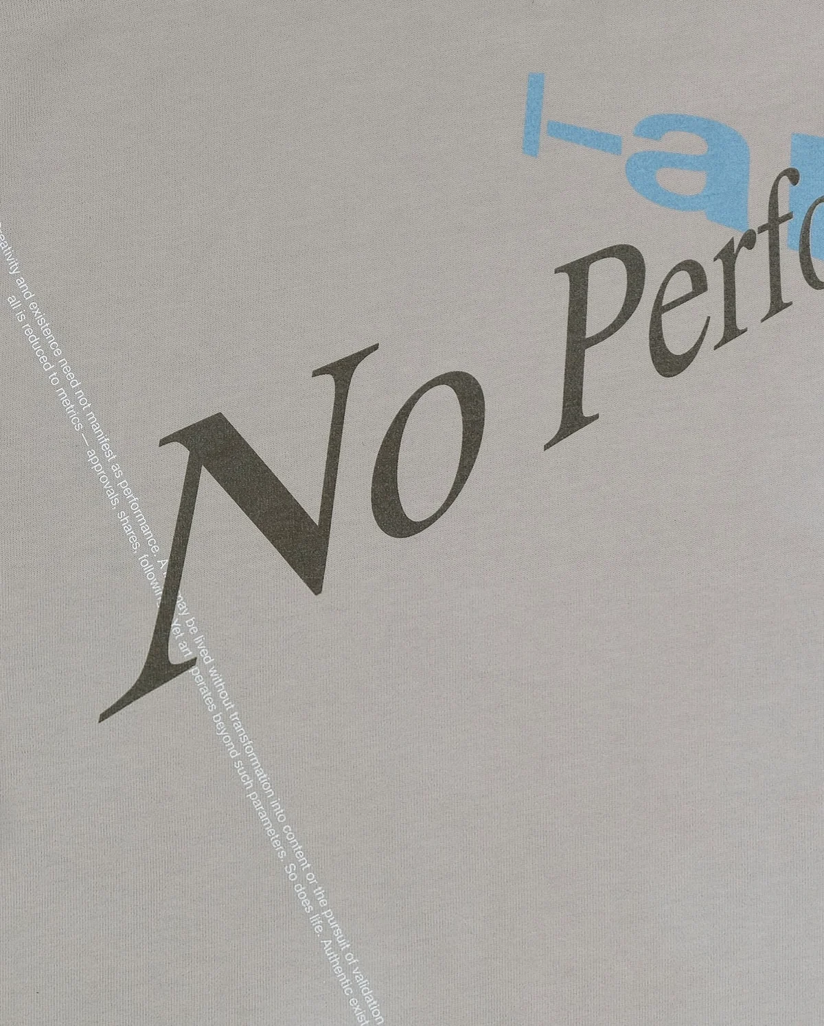 Longsleeve 'No Performance' Beige