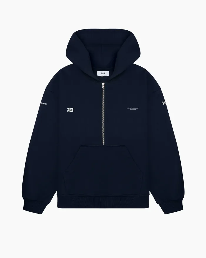 Zip-Hoodie 'Selfish' Blue