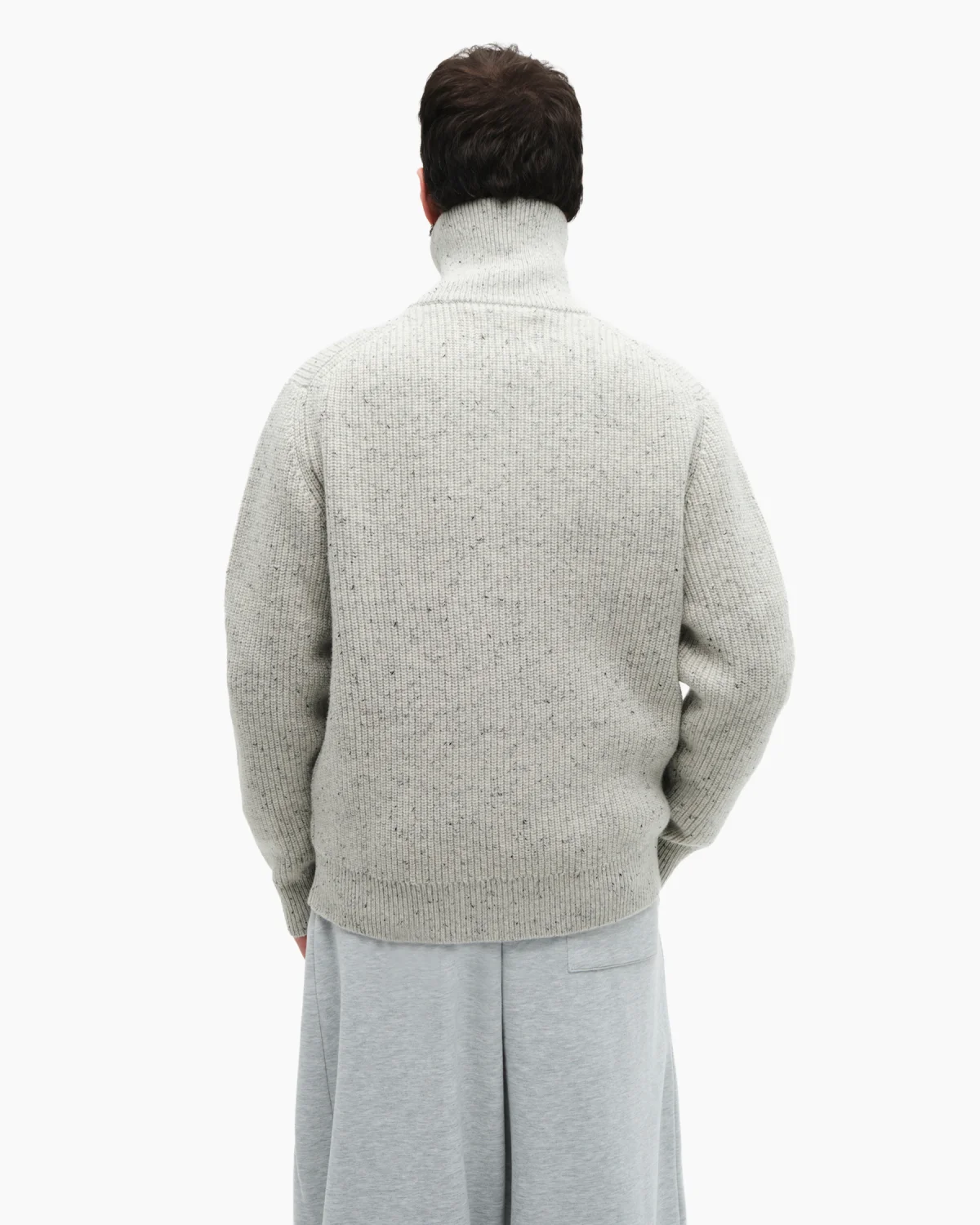 Zip-Sweater ’Collar’ Gray