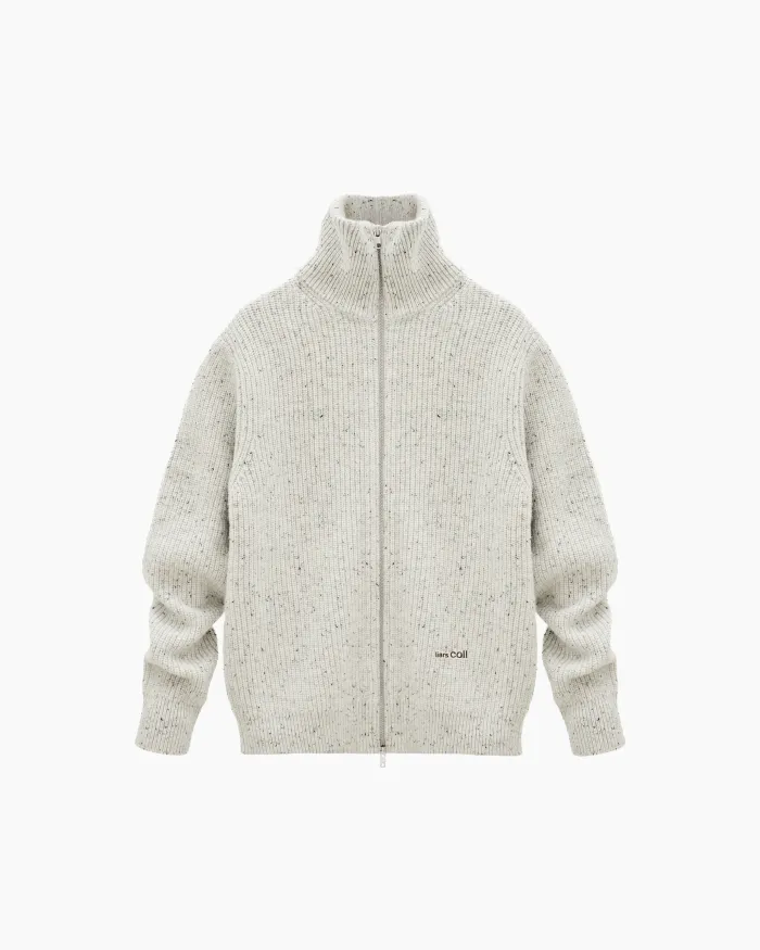 Zip-Sweater ’Collar’ Gray