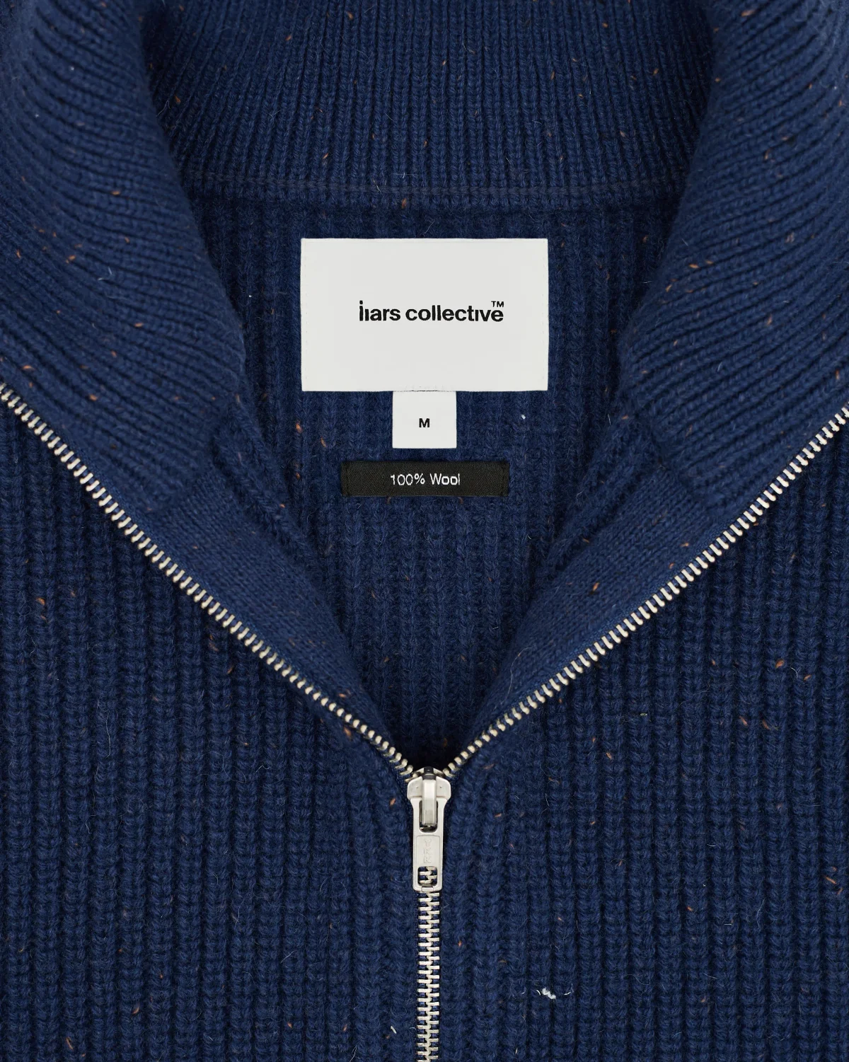 Zip-Sweater ‘Collar’ Blue