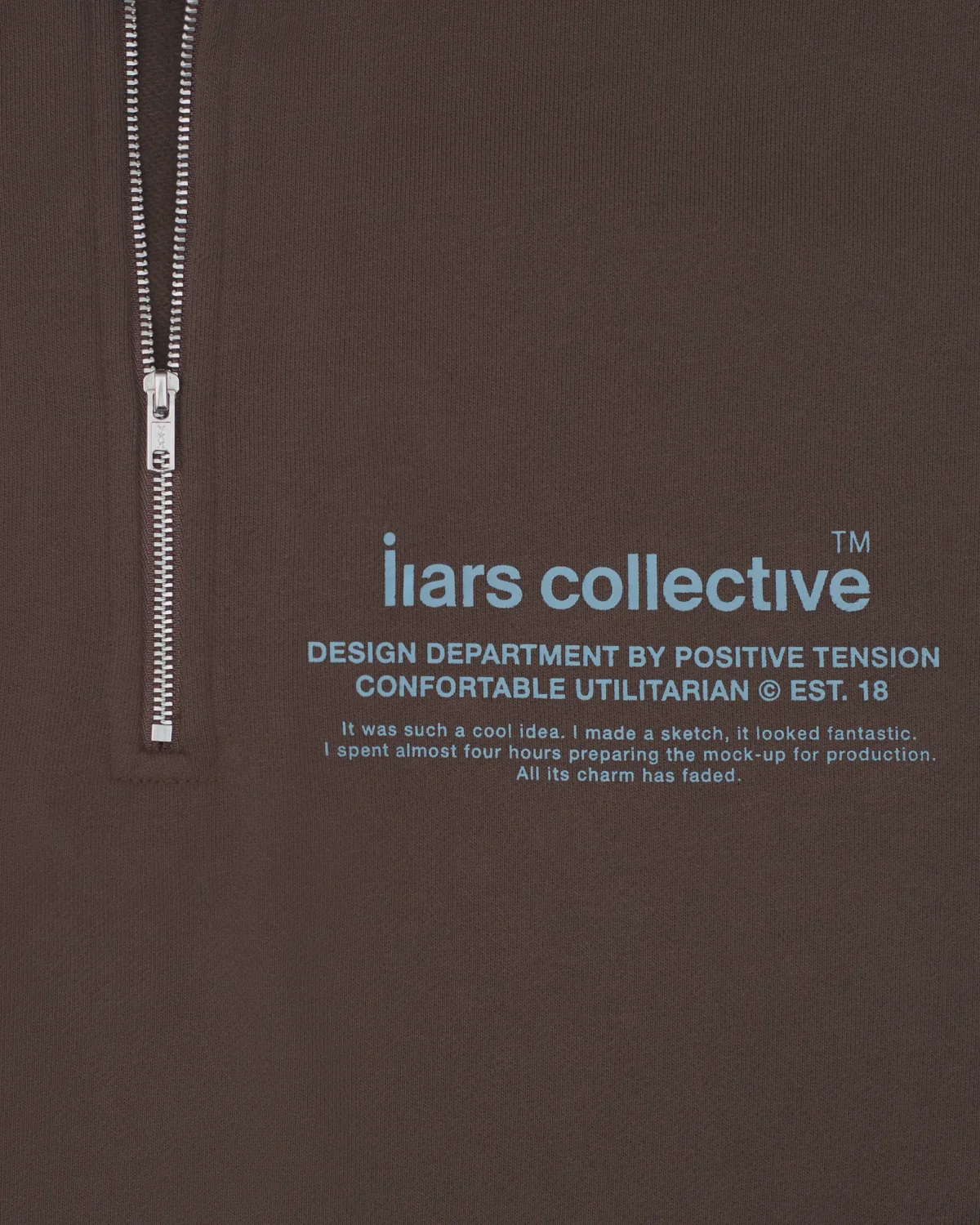 Zip-Sweat ‘coNfort’ Brown