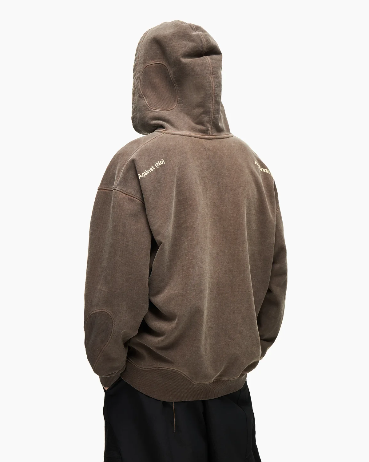 Zip-Hoodie 'Holes' Brown