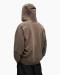 Zip-Hoodie 'Holes' Brown