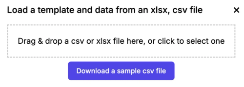 Uploading CSV/Excel files with Email data