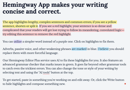 Hemingway Editor
