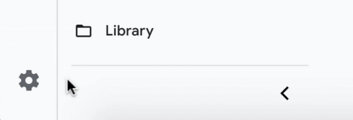 Selecting the cog icon on Google Analytics