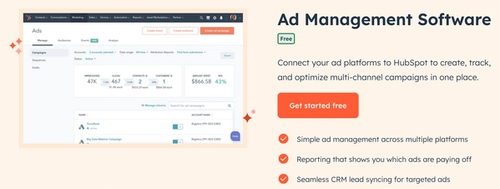 Hubspot Ad Management Software