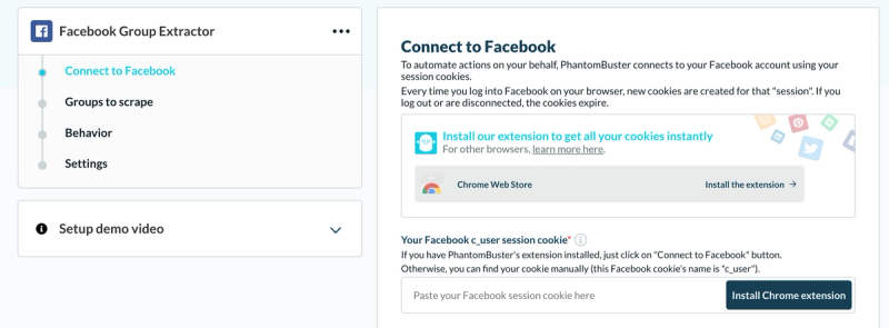 Group Extractor Facebook Ads - Targeting Demographics