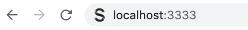 Sanity local development environment's default address on the browser address bar