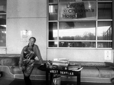 The Troupe performing at Levine Children's Hospital