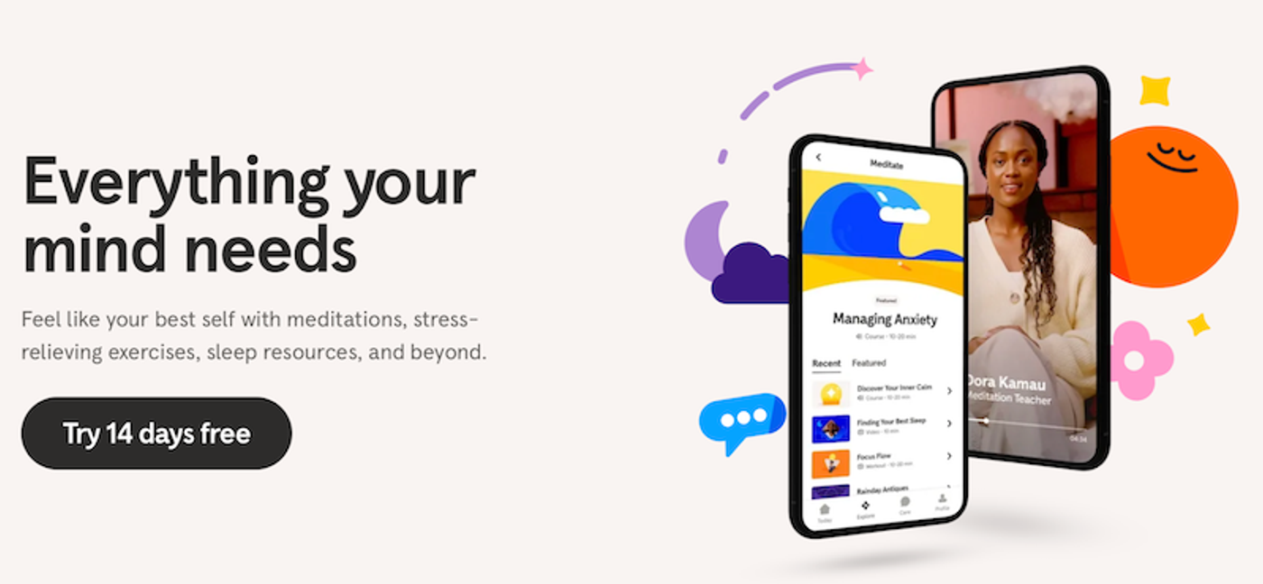 Headspace landingpage