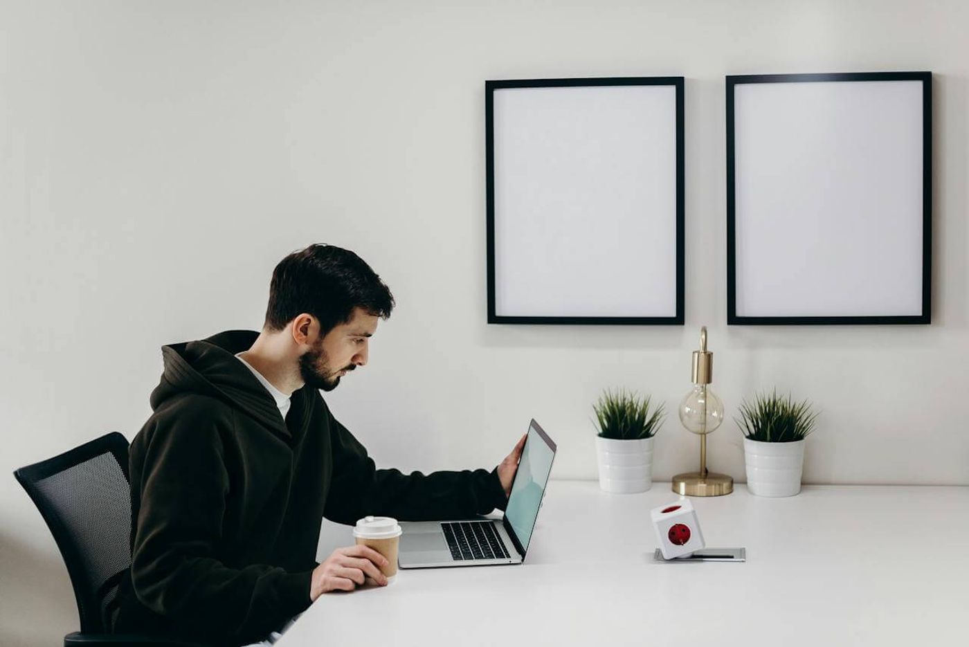 Man searching for small business start up loans