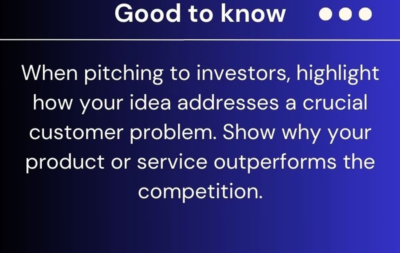 We find angel investors sensitive to competiive advantage pitching