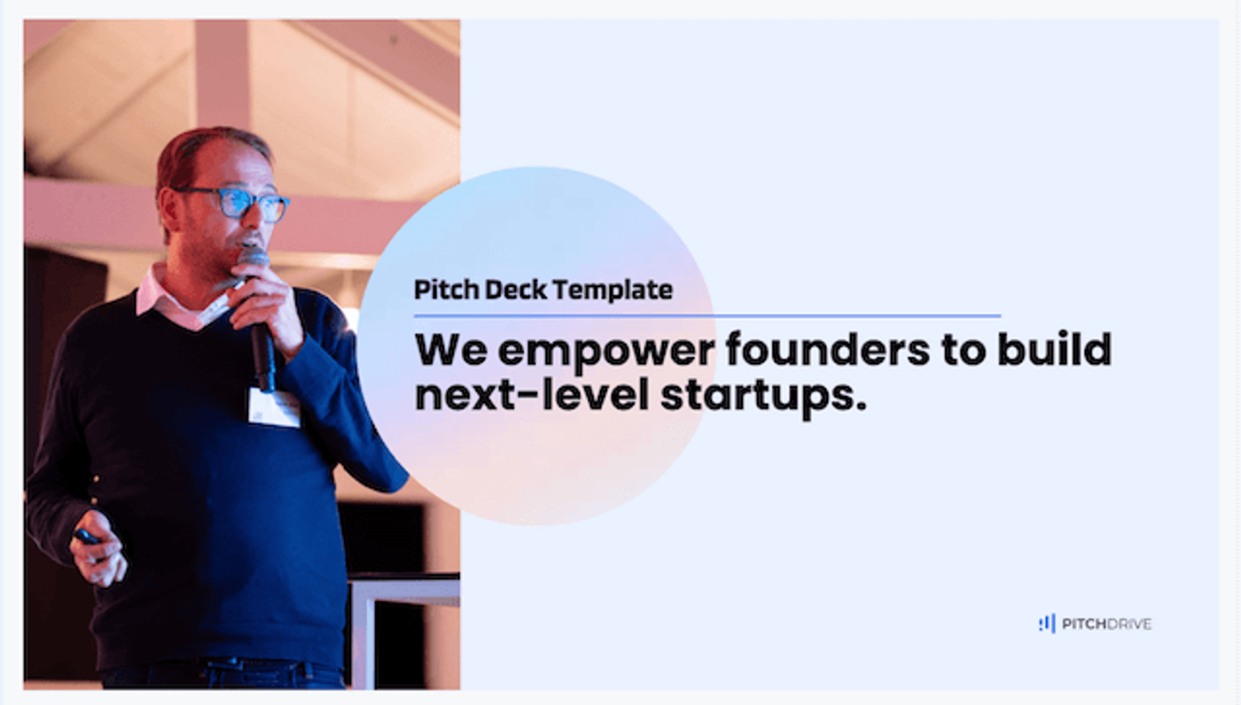 Pitchdeck template for pre seed funding
